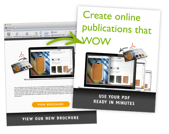 Lien vers votre magazine en ligne, e-folder ou flipbook dans un e-mailing